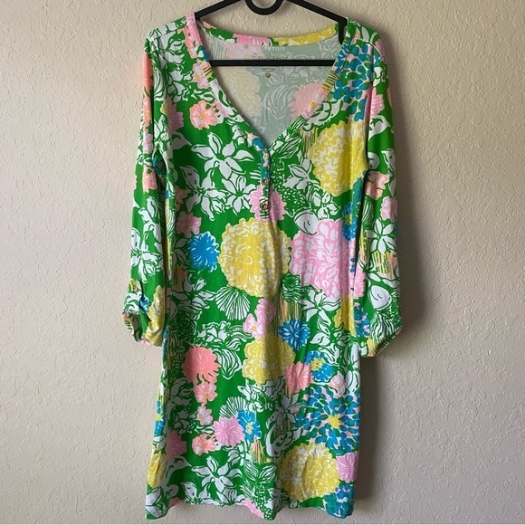 Lilly Pulitzer | Women’s Palmetto Dress Hibiscus Stroll Size Small - Picture 2 of 8
